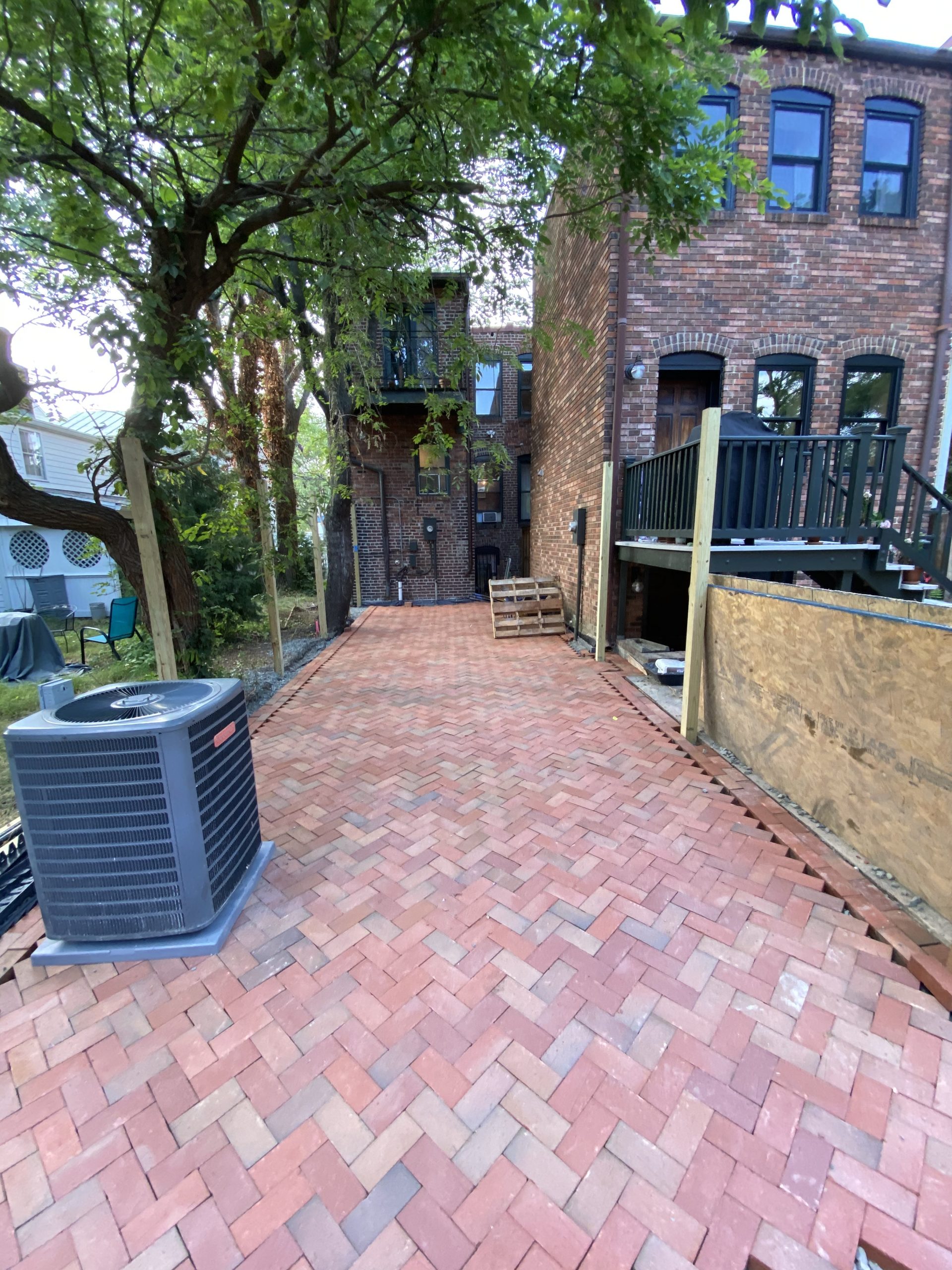 Old Town Permeable Patio & Fence Installation